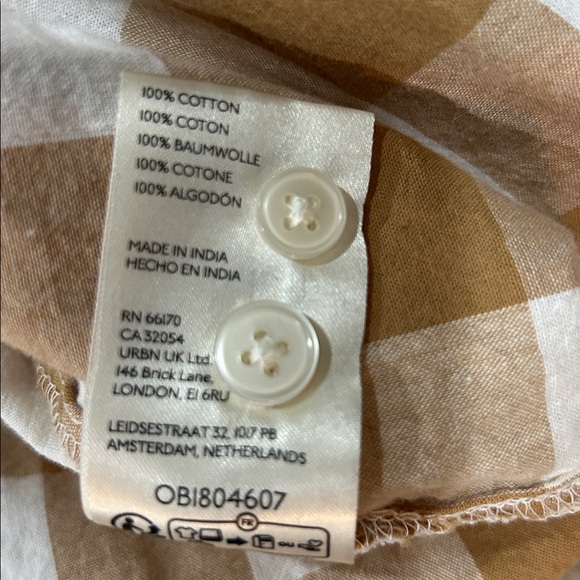 Maeve Brown and White Checkered Shirt - Picture 4 of 4